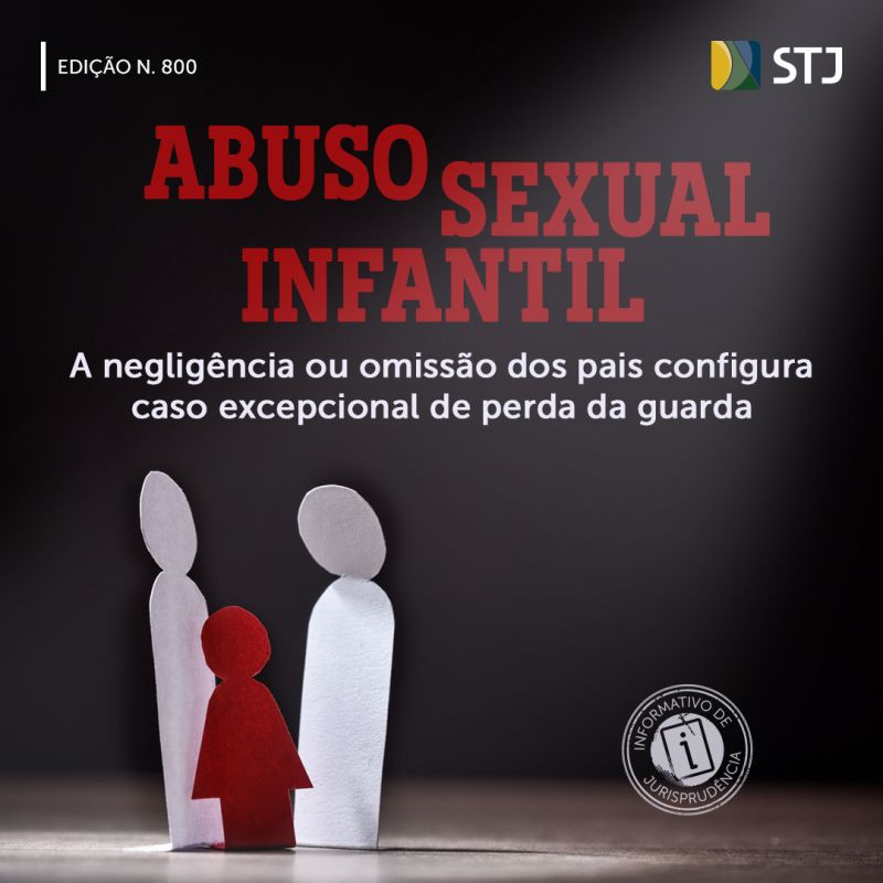 Abuso sexual infantil. A negligncia ou omisso dos pais configura caso excepcional de perda da guarda.